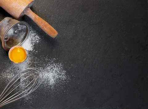 Baking ingredients composition Foto stock