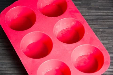 Baking ingredients on dark Stock Photos