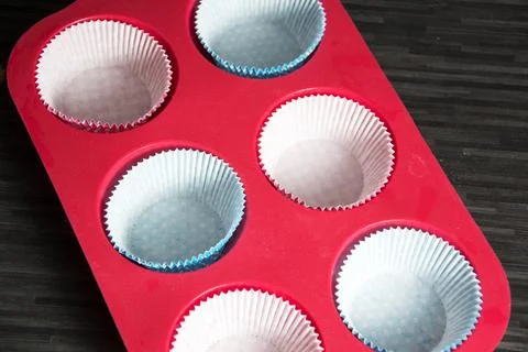 Baking ingredients on dark Stock Photos