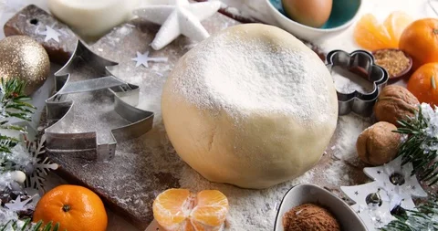 Baking ingredients. Stock Footage 119217153