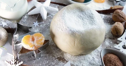 Baking ingredients. Stock Footage 119323844