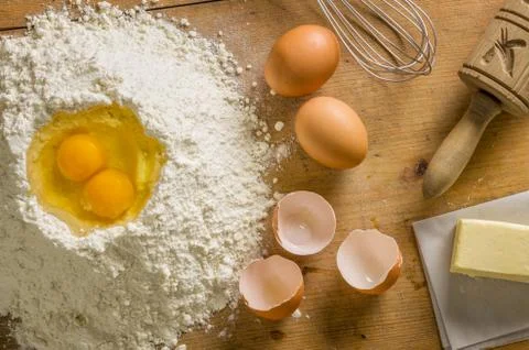 Baking ingredients 库存照片