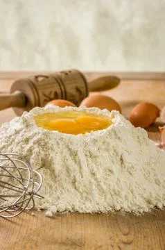 Baking ingredients Stock Photos