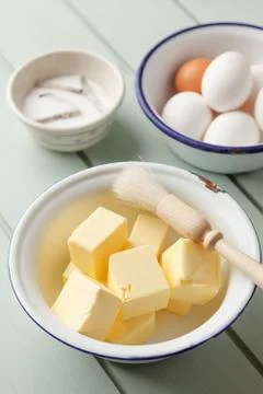 Baking ingredients Stock Photos