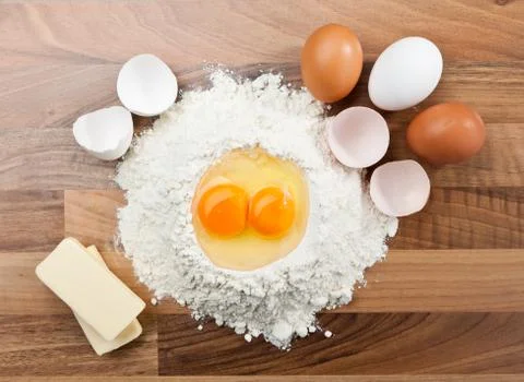 Baking ingredients Stock Photos