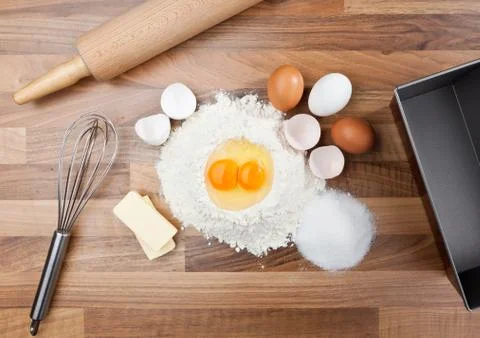 Baking ingredients Fotos de archivo