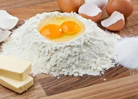 Baking ingredients Stock-Fotos