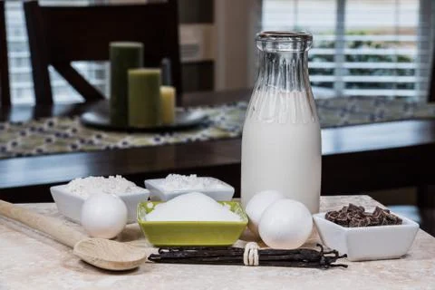 Baking Ingredients Fotos Stock