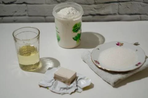 Baking ingredients on the table 写真素材