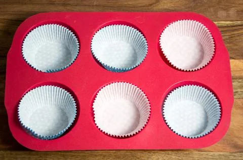 Baking ingredients on wood Stock Photos