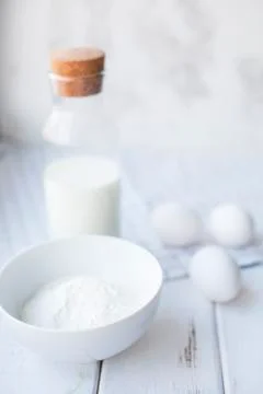 Baking ingridients set Foto stock