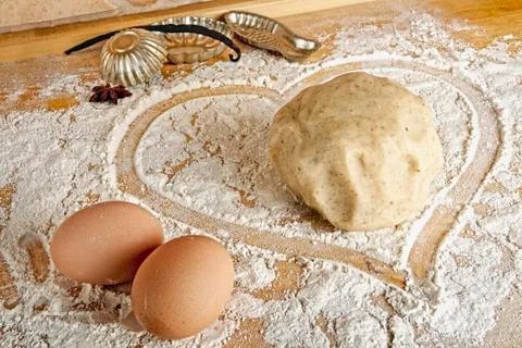 Baking with love Stock Photos