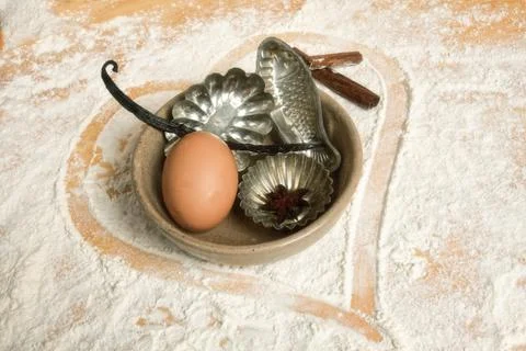 Baking with love Stock Photos