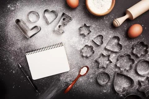 Baking with love Stock Photos
