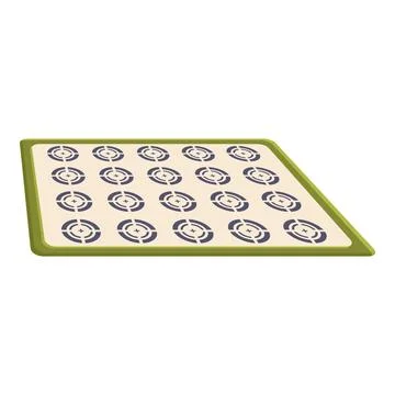 Baking mat with round indentations for perfect cookies and pastries イラスト素材