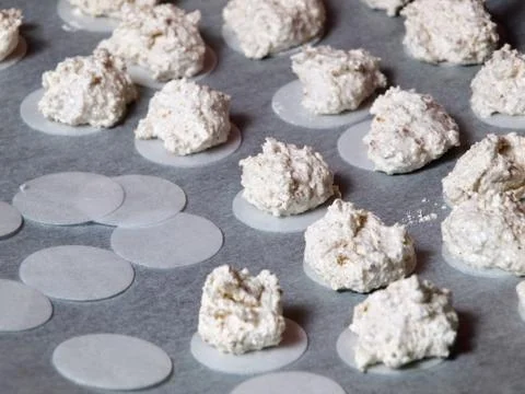 Baking merinques Stock Photos