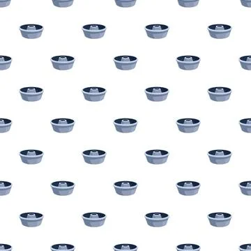 Baking mold kitchenware seamless vector pattern background イラスト素材
