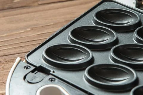 Baking-mold walnut form Stock Photos