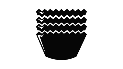 Baking molds icon animation Stock Footage 156232132