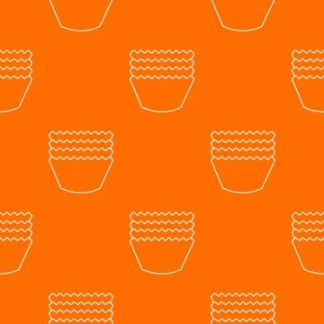 Baking molds pattern orange Stockillustratie