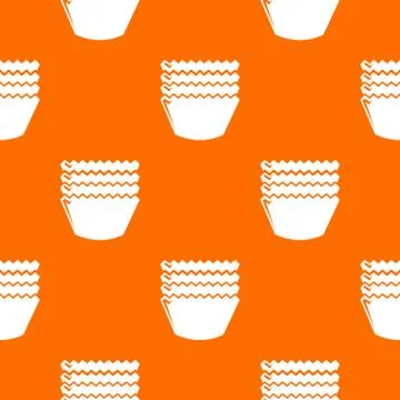 Baking molds pattern orange Stockillustratie