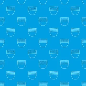 Baking molds pattern seamless blue Stock Illustration