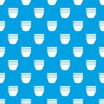 Baking molds pattern seamless blue Stock Illustration
