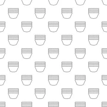 Baking molds pattern seamless Stock Illustration