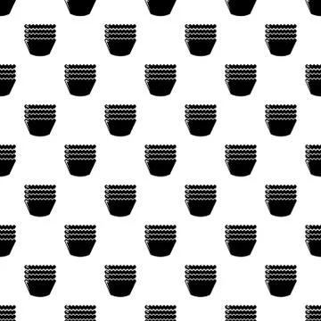 Baking molds pattern seamless Stockillustratie