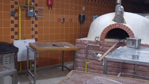 Baking oven for bread. Stock Footage 77689474