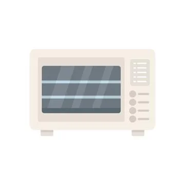 Baking oven icon flat vector. Kitchen stove 스톡 일러스트