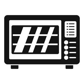 Baking oven icon simple . Kitchen stove Stock Illustration