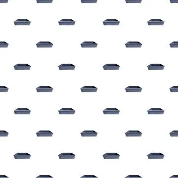 Baking pan cartoon pattern repeating seamless background Illustrazione stock