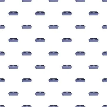 Baking pan or cake mold repeating seamless pattern Stock Illustration