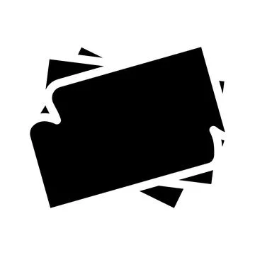 Baking parchment glyph icon vector illustration Stock Illustration