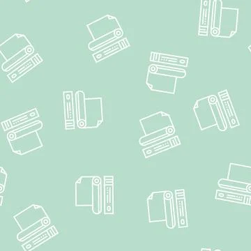Baking parchment line seamless pattern Stock Illustration