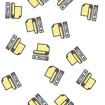 Baking parchment vector seamless pattern Stock Illustration