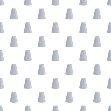 Baking pastry star tip piping nozzle seamless pattern Illustrazione stock