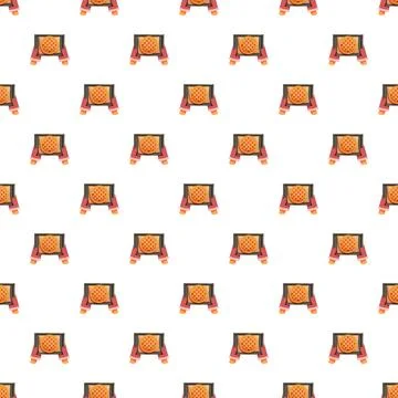 Baking pie in oven mitts seamless pattern 스톡 일러스트
