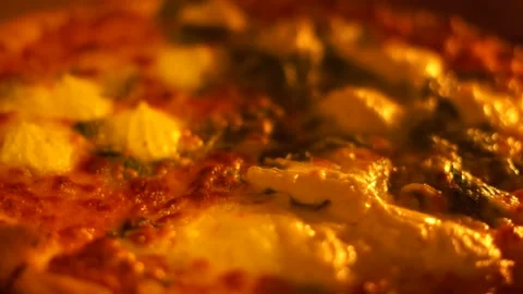 Baking a pizza in the oven Stock Footage 151453605