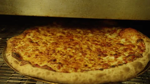 Baking pizza in the oven Stock Footage 311526443