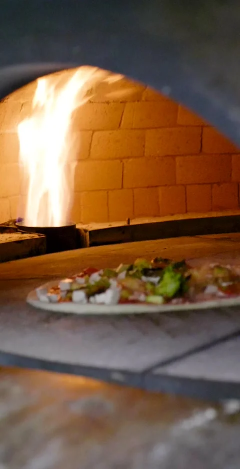 Baking Pizza Vertical Clip Stock Footage 138714265