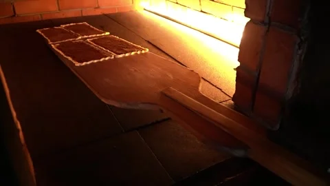 Baking Process of Artisan Pizza Dough Stock Footage 319950580