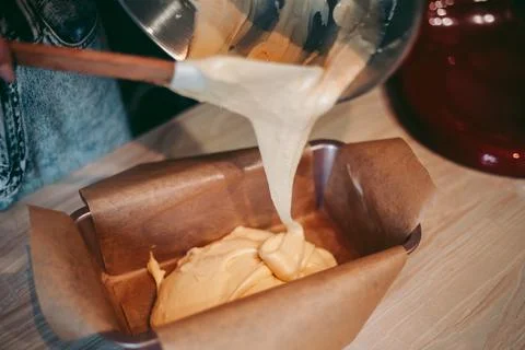 The baking process of baking pies and cookies in the kitchen Stock Photos
