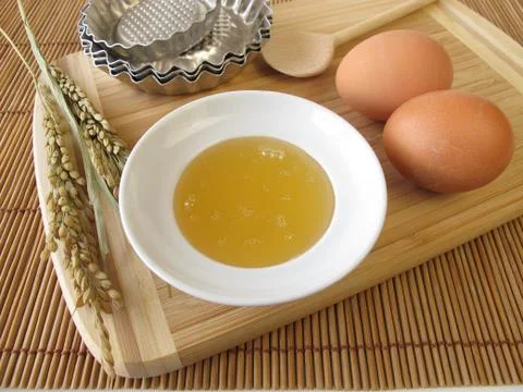 Baking with rice syrup Stock Photos