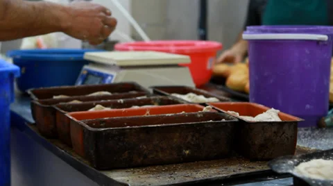 Baking rolls 스톡 동영상 33473816