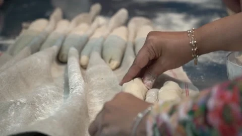 Baking Session - Dough Preparation Stock Footage 317472616