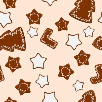 Baking sheet with cookies Illustrazione stock
