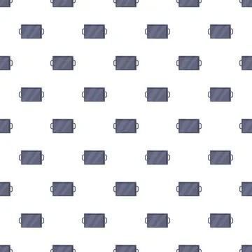Baking sheet tray kitchenware seamless repeating pattern background イラスト素材