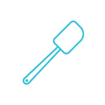 Baking spatula icon. Isolated on white background. From blue icon set. Stock Illustration
